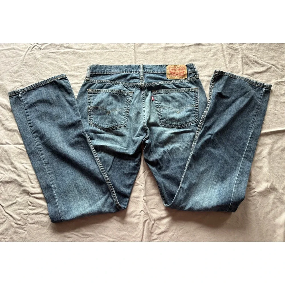 Levis 527 Slim Bootcut Jeans Mens 32x32 Medium Wash Denim Blue 05527-0174